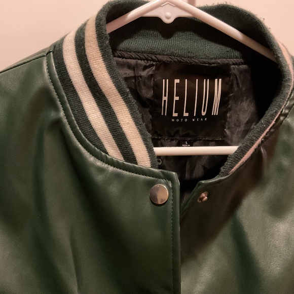 Helium moto wear cropped varsity jacket - Picture 3 of 3